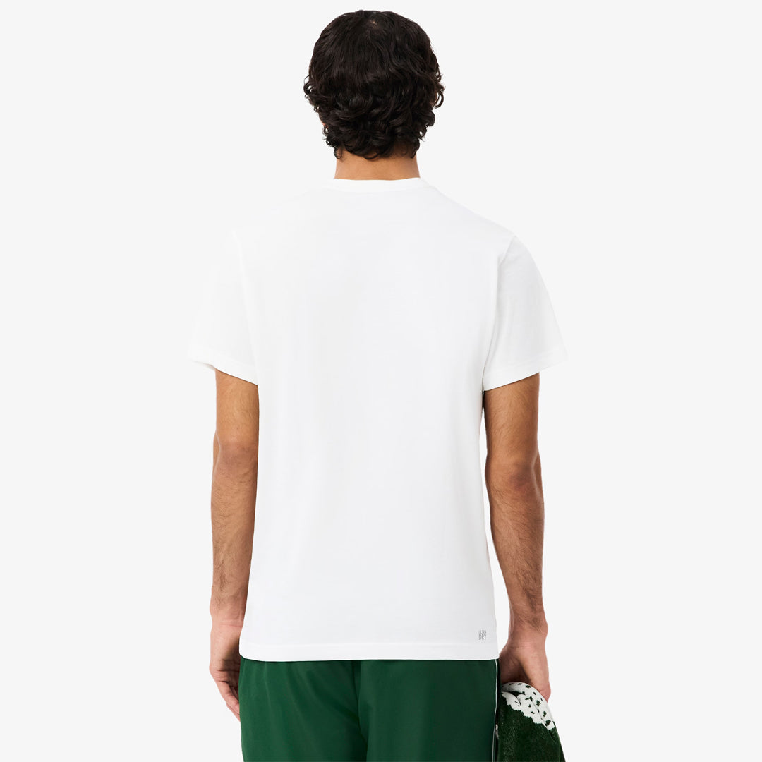 Lacoste Men's Ultra Dry Printed Sport Tee - White