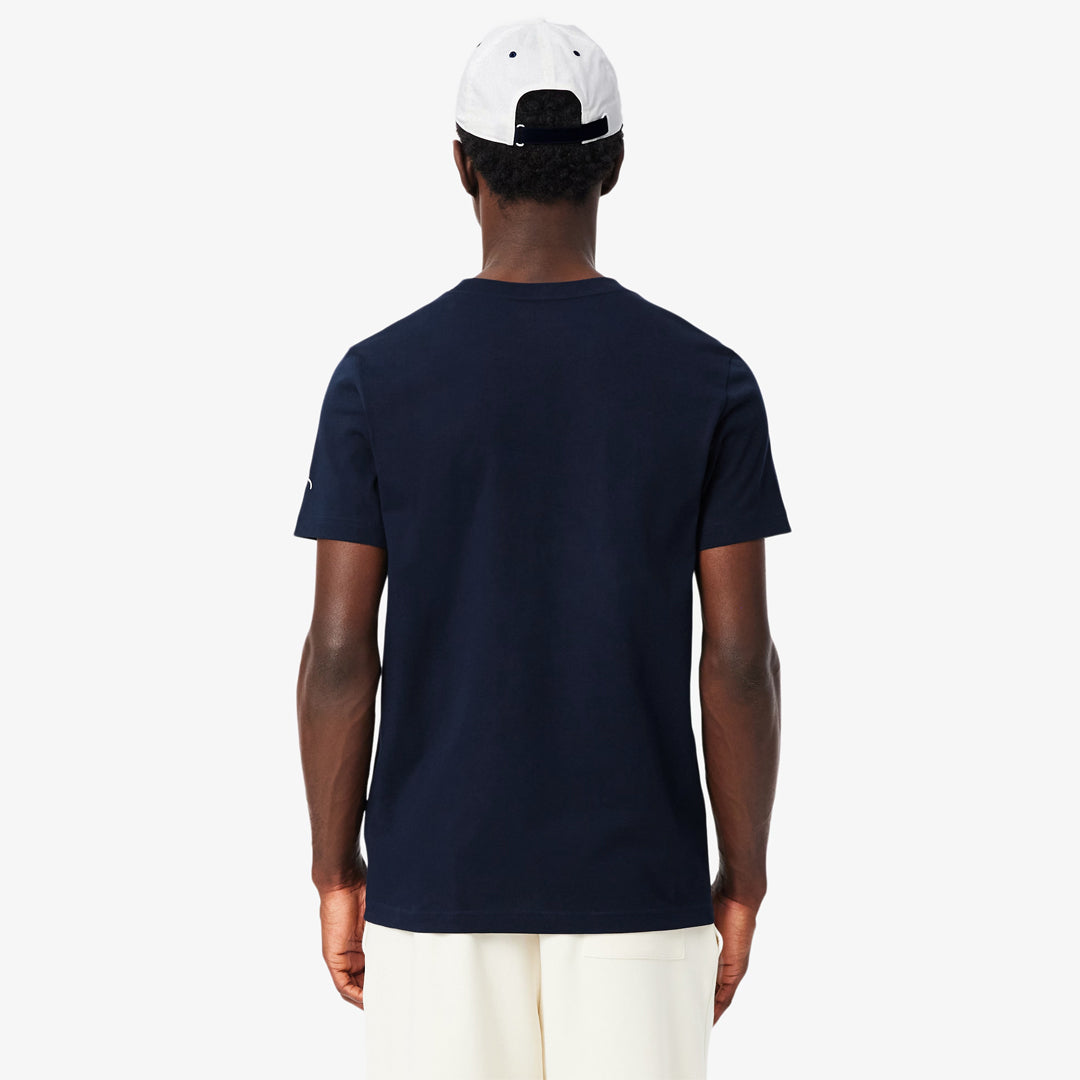 Lacoste Men's Novak Djokovic Cap and Tee Set - Navy Blue/White