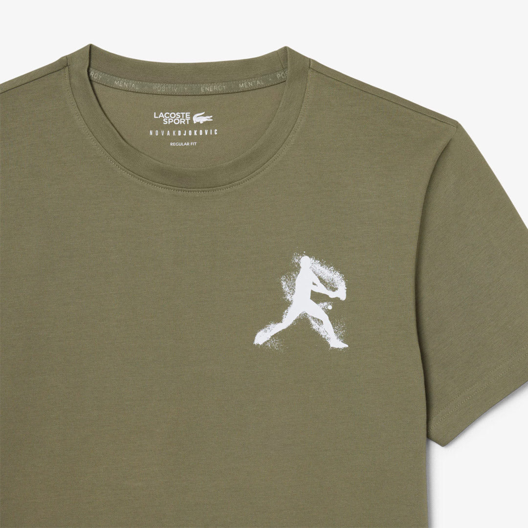 Lacoste Men's Novak Djokovic Cap and Tee Set - Khaki/White