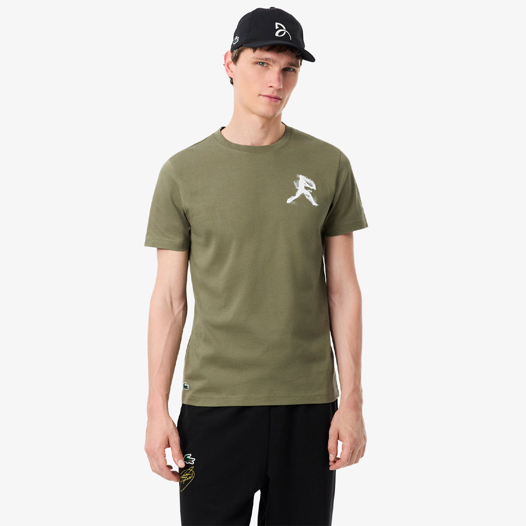 Lacoste Men's Novak Djokovic Cap and Tee Set - Khaki/White