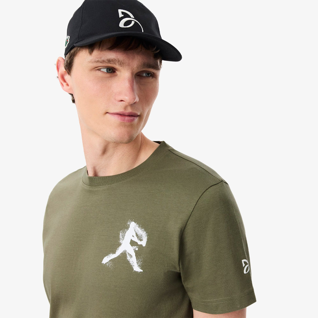 Lacoste Men's Novak Djokovic Cap and Tee Set - Khaki/White