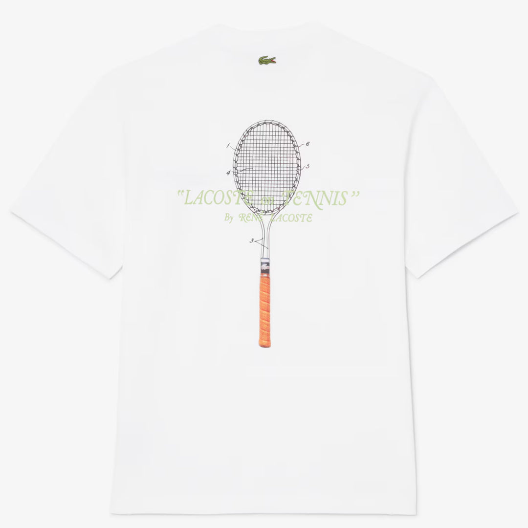 Lacoste Men's Embroidered Tee - White/Green