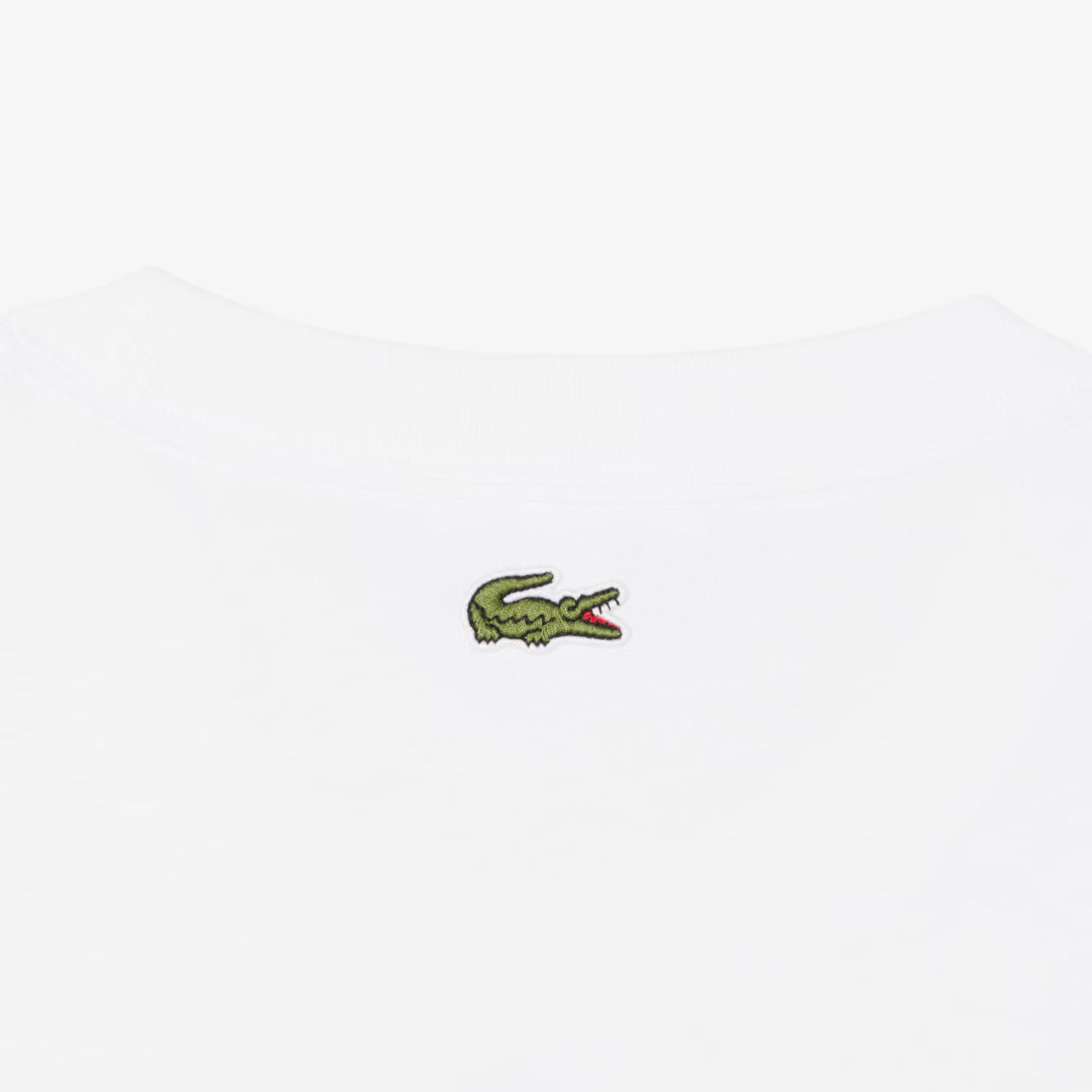 Lacoste Men's Embroidered Tee - White/Green
