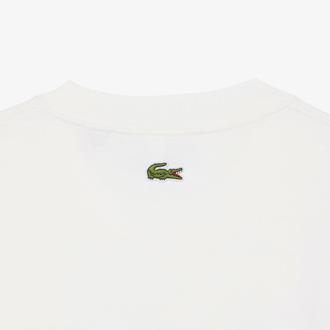 Lacoste Men's Printed Tennis Tee - White