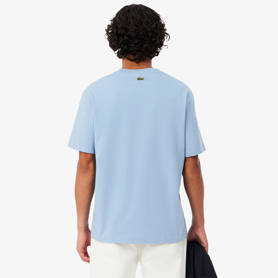 Lacoste Men's Printed Tennis Tee - Light Blue