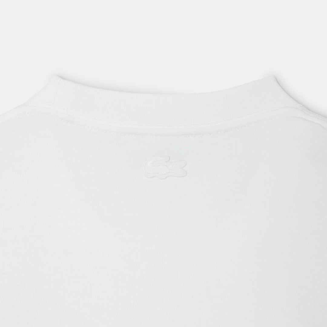 Lacoste Men's Embroidered Jersey Tee - White/Green