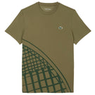 Lacoste Men's Ultra Dry Printed Tee - Khaki Green