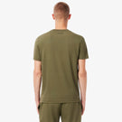 Lacoste Men's Ultra Dry Printed Tee - Khaki Green