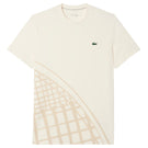 Lacoste Men's Ultra Dry Printed Tee - Cream