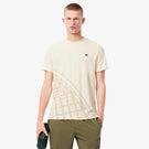 Lacoste Men's Ultra Dry Printed Tee - Cream