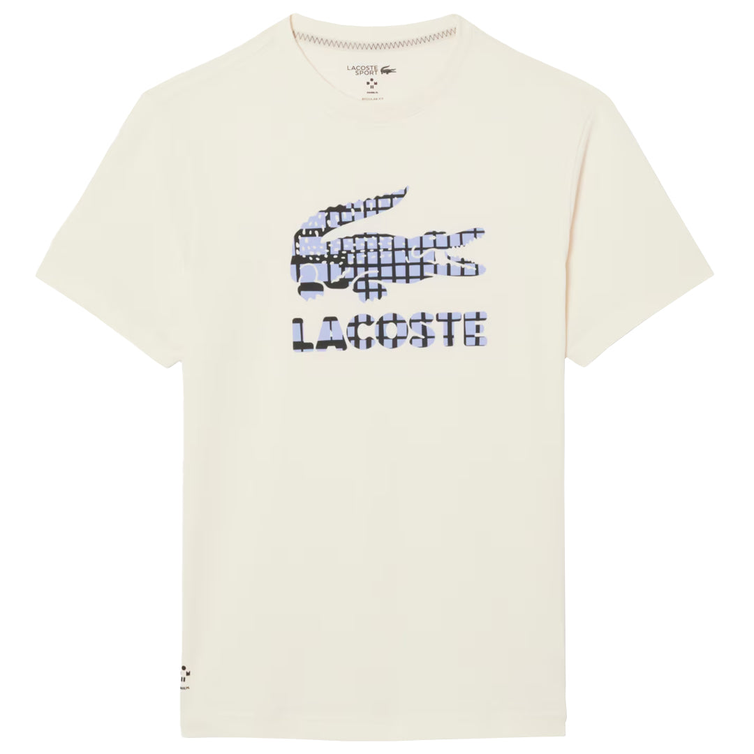 Lacoste Men's Medvedev X Tennis Tee - Cream