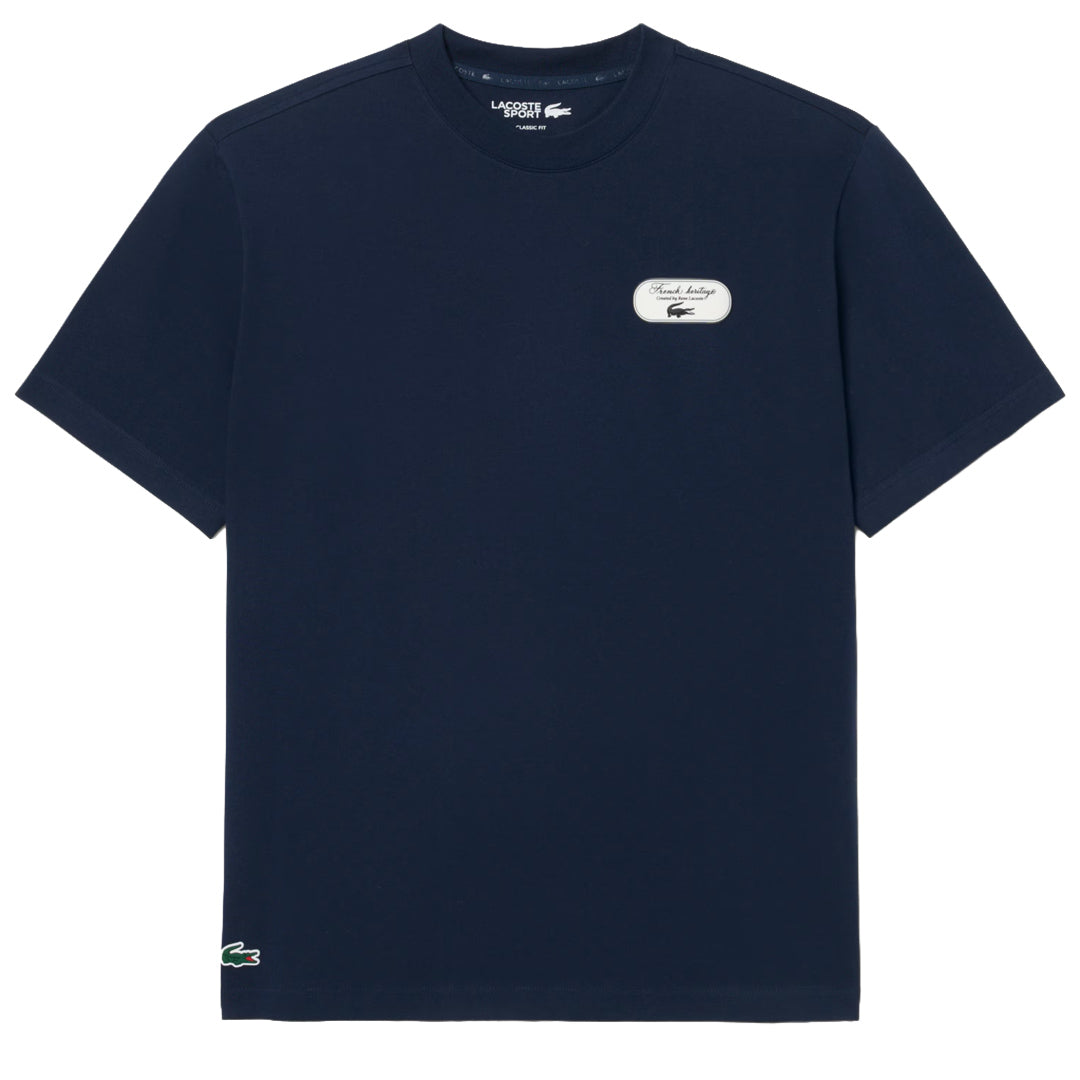 Lacoste Men's Heritage Tennis Tee - Navy