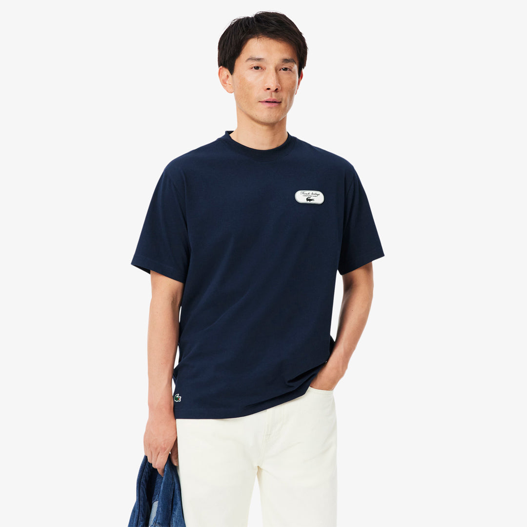 Lacoste Men's Heritage Tennis Tee - Navy