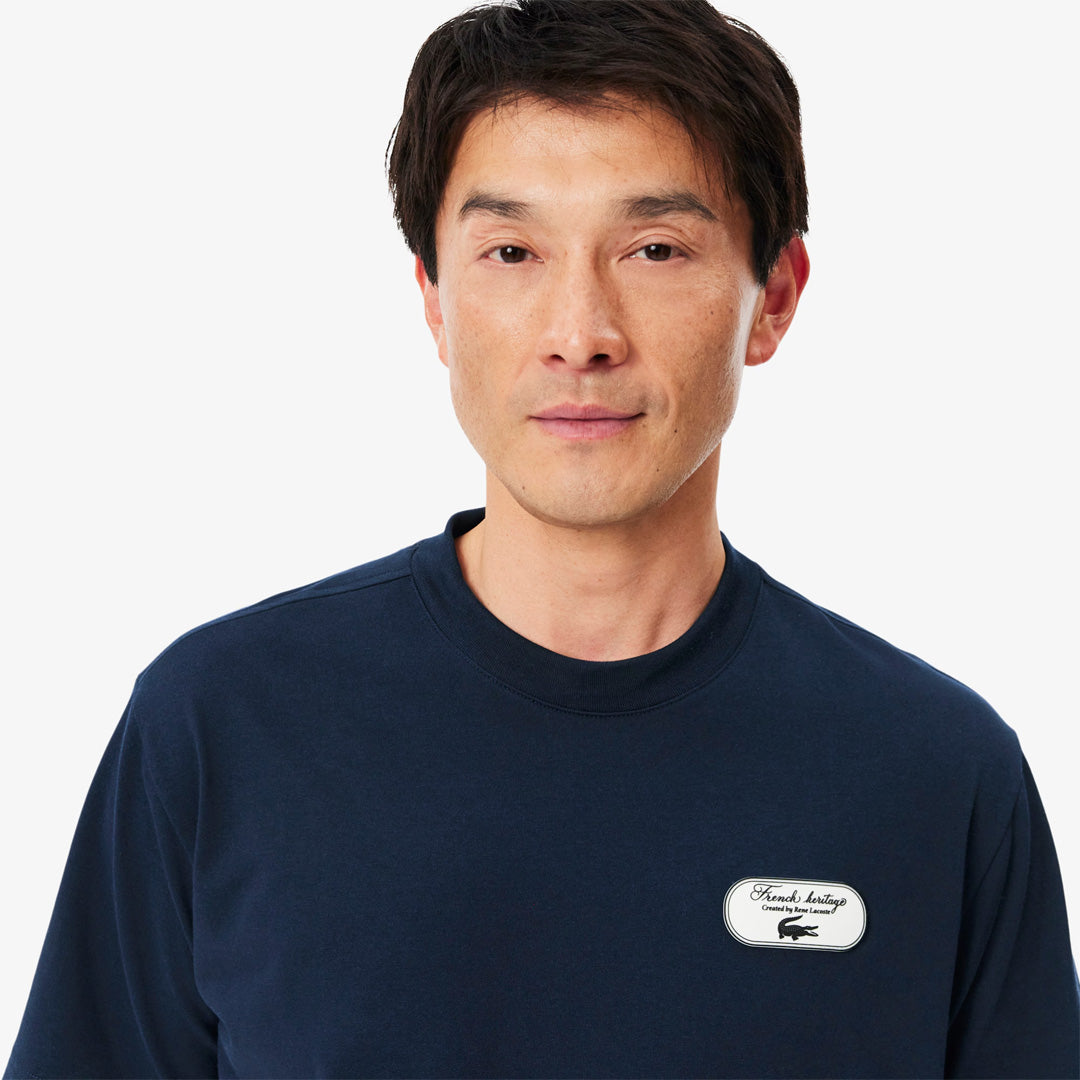 Lacoste Men's Heritage Tennis Tee - Navy
