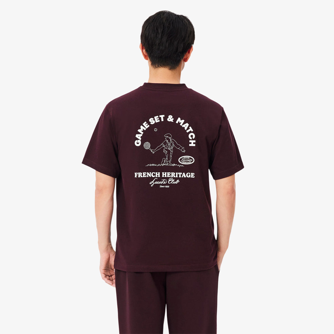 Lacoste Men's Heritage Tennis Tee - Oxalis