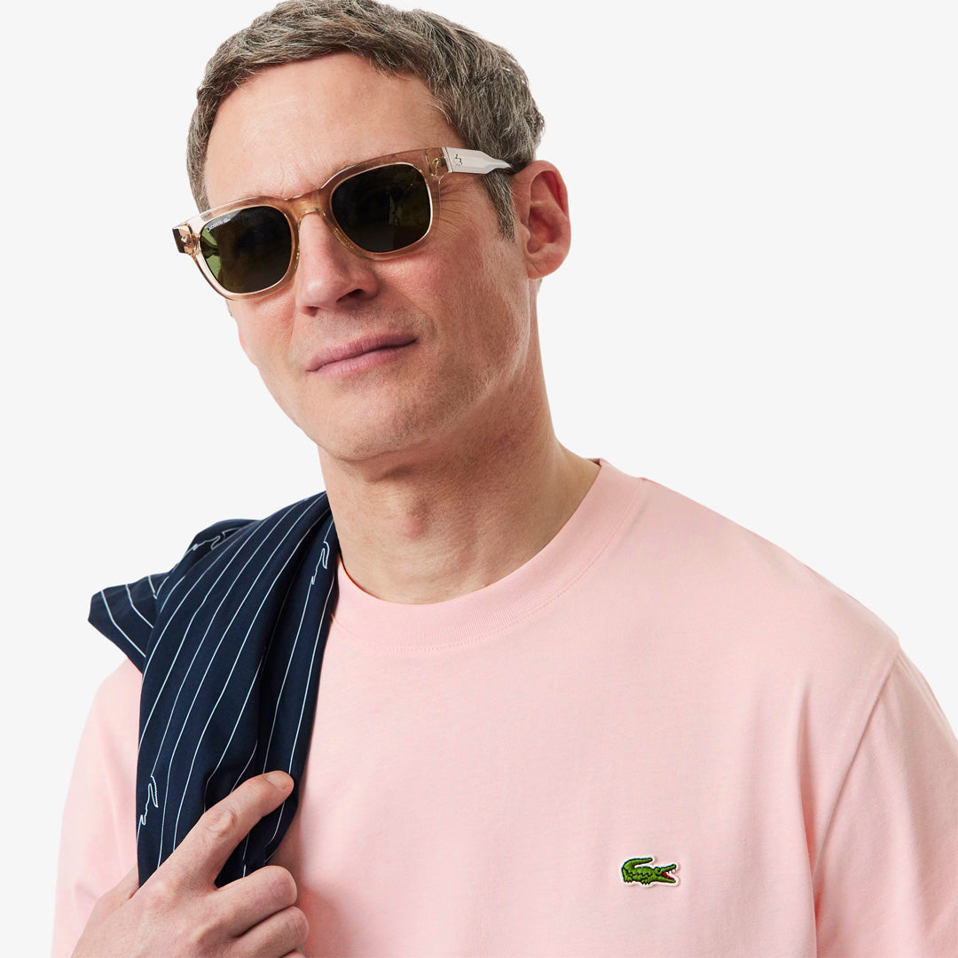 Lacoste Men's Cotton Tee - Light Pink