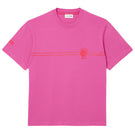 Lacoste Men's Paris Printed Tee - Pink