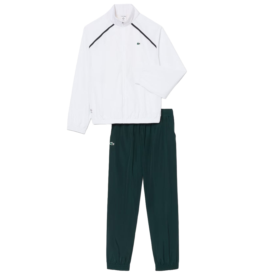 Lacoste Men's Medvedev X Tennis Track Suit - White/Sinople
