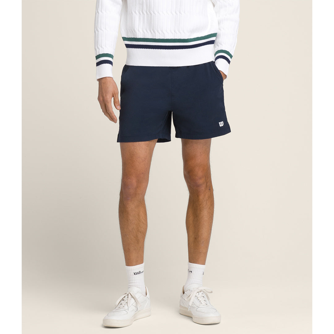 Wilson Men's Tennis Volley Unlined 6" Short - Navy