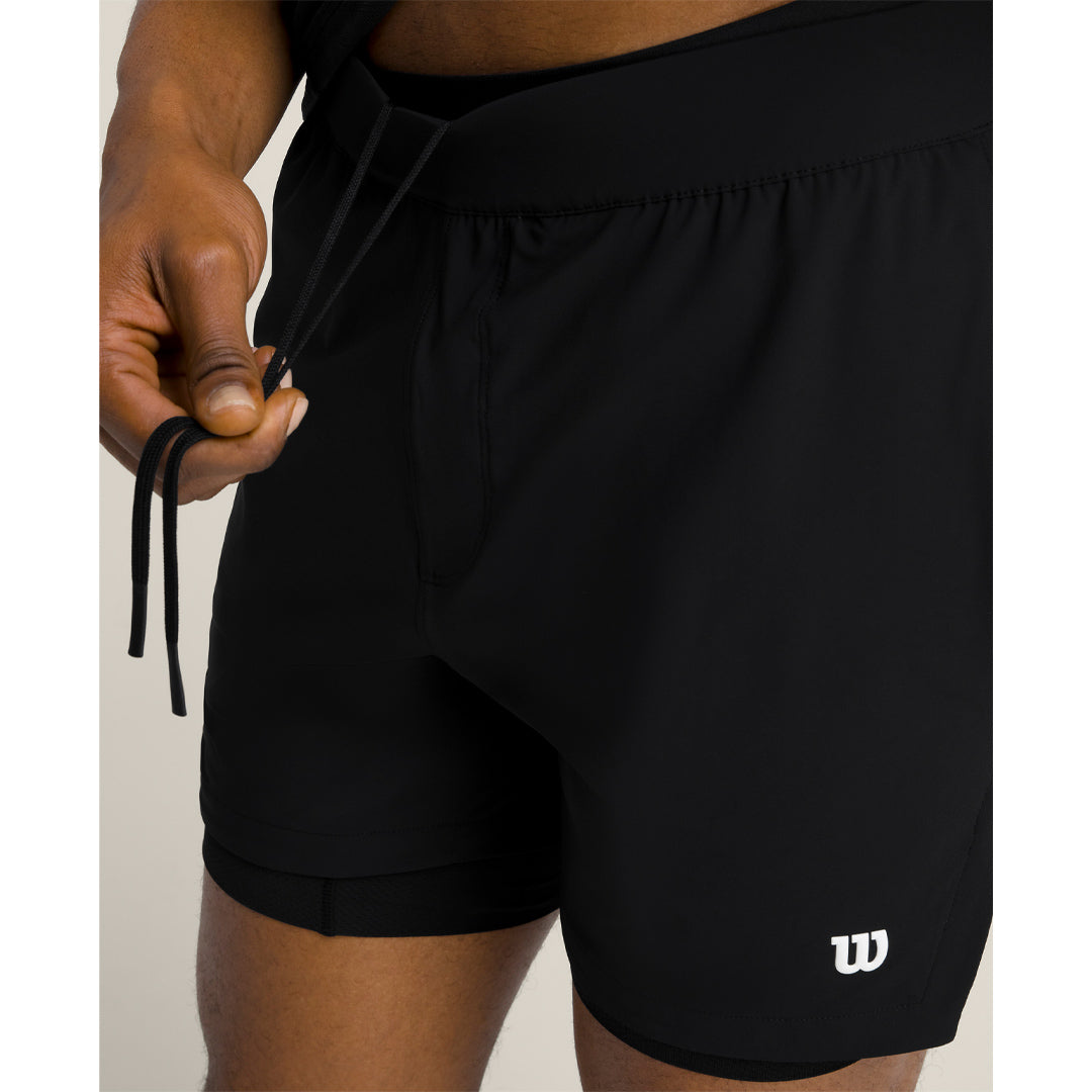 Wilson Men's Set Point 5" Lined Short - Black