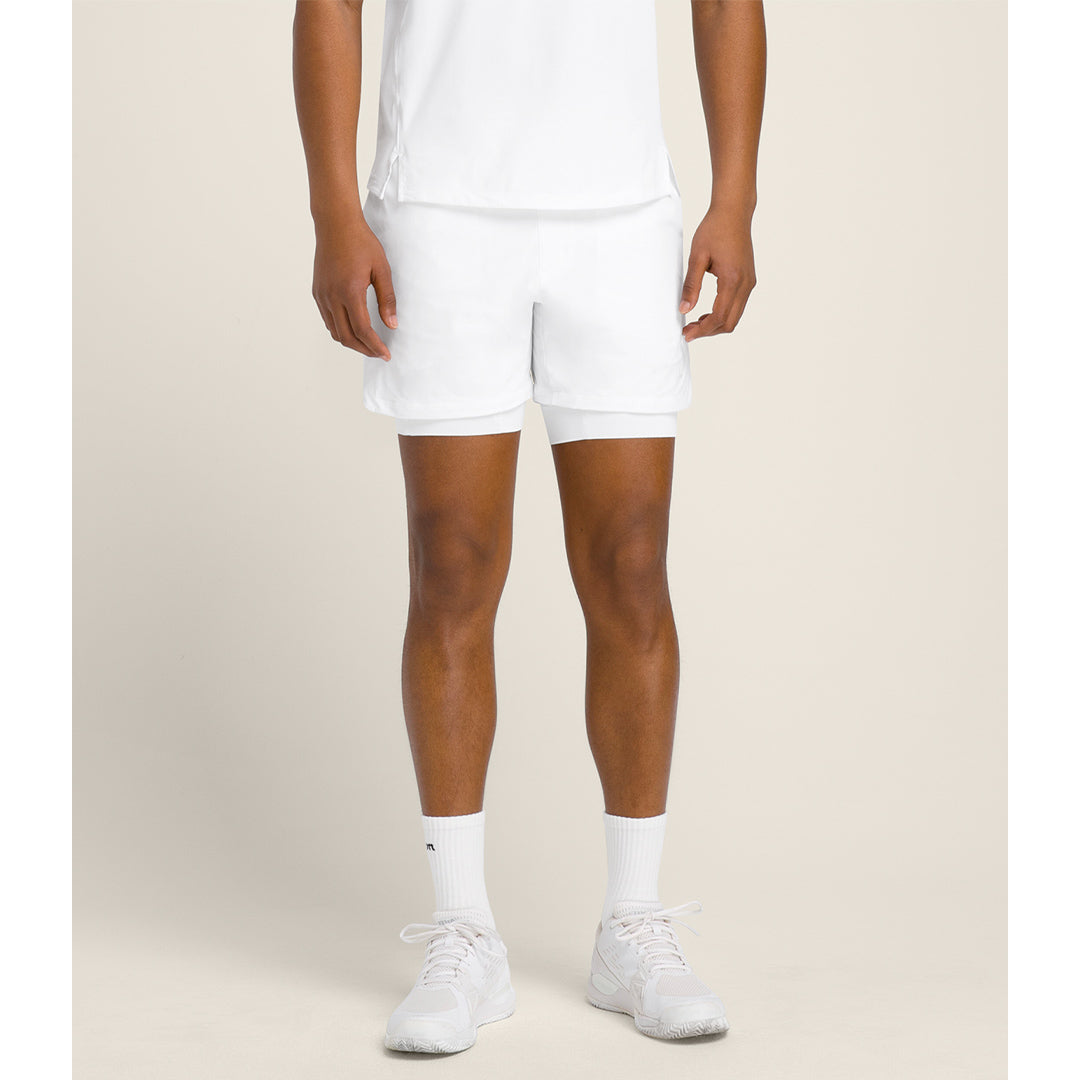 Wilson Men's Set Point 5" Lined Short - White