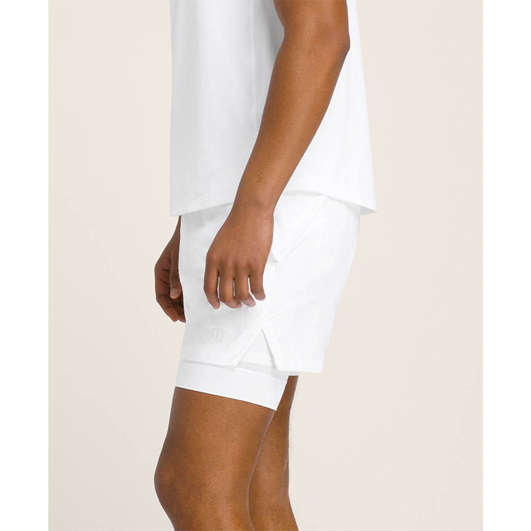 Wilson Men's Set Point 5" Lined Short - White