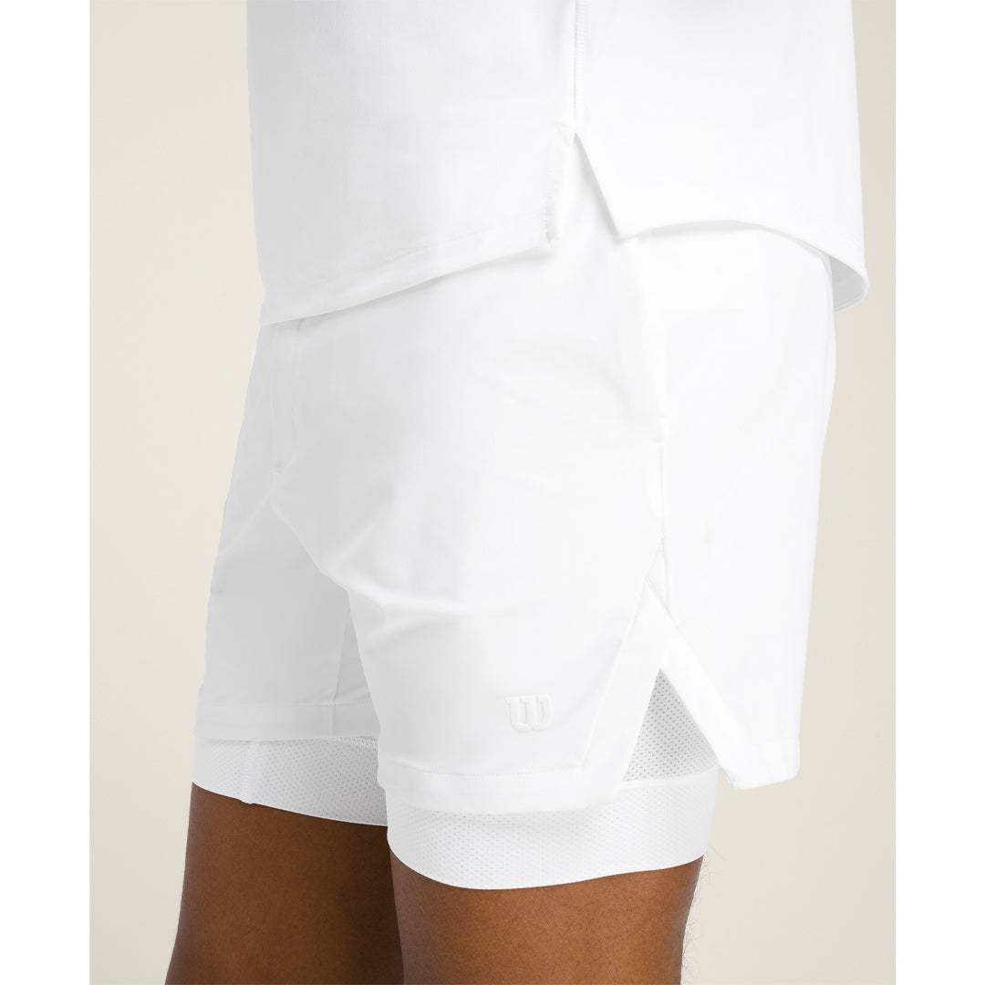 Wilson Men's Set Point 5" Lined Short - White