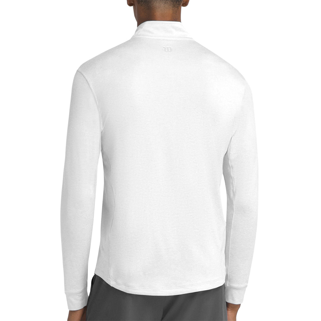 Wilson Men's Everyday Performance Half Zip Long Sleeve - White