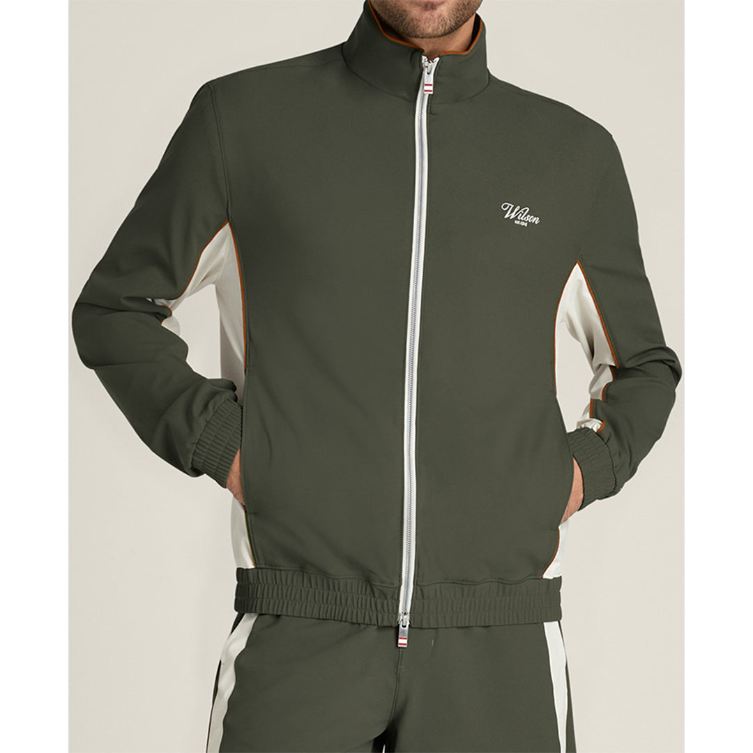 Wilson Men's Grand Slam Colourblock Jacket - Grape Leaf