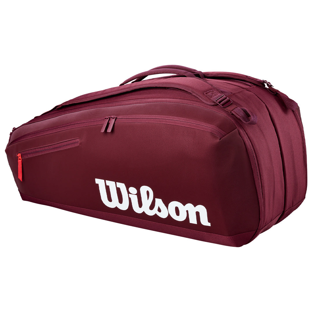 Wilson Defyer v1 Racquet Bag 9 Pack - Burgundy