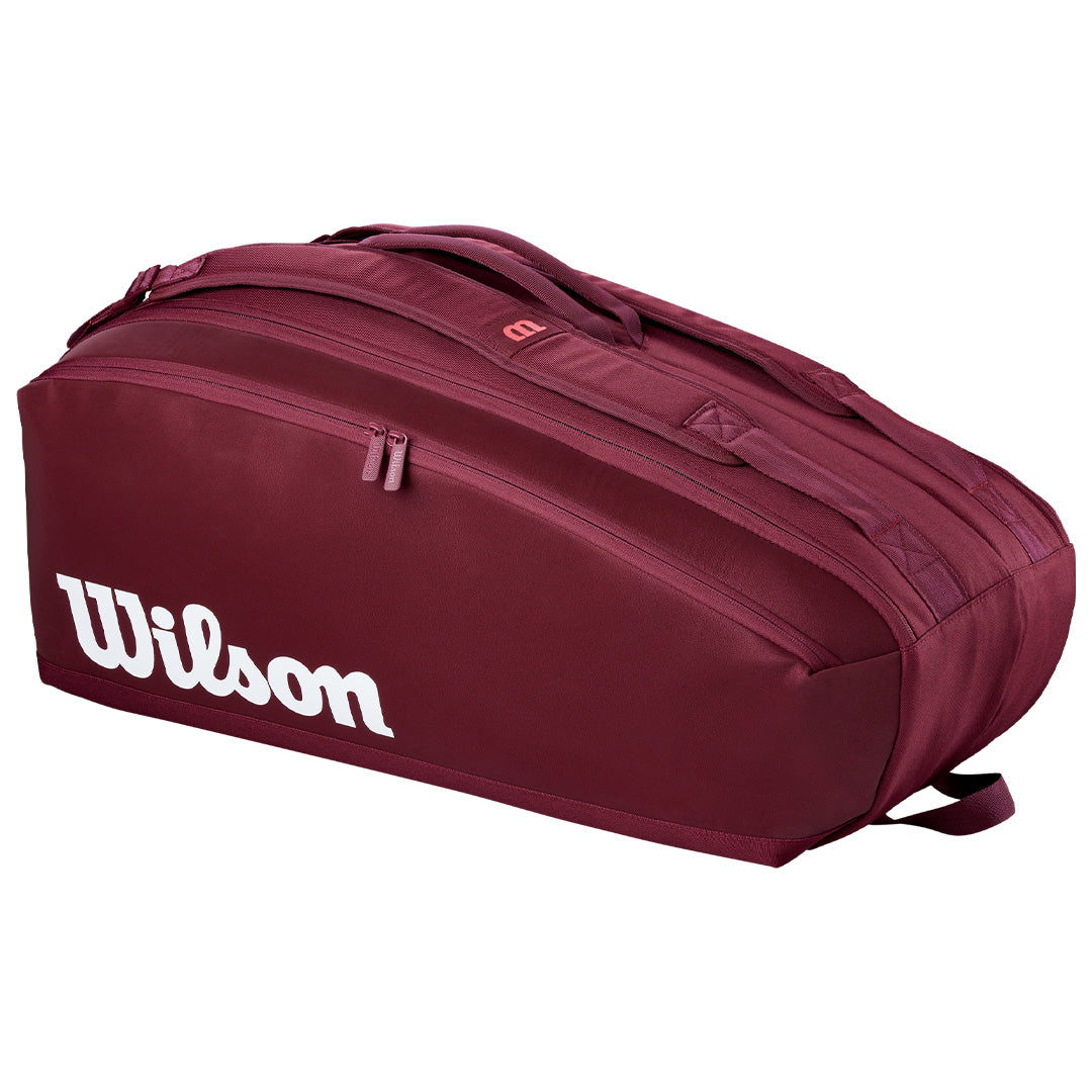 Wilson Defyer v1 Racquet Bag 9 Pack - Burgundy
