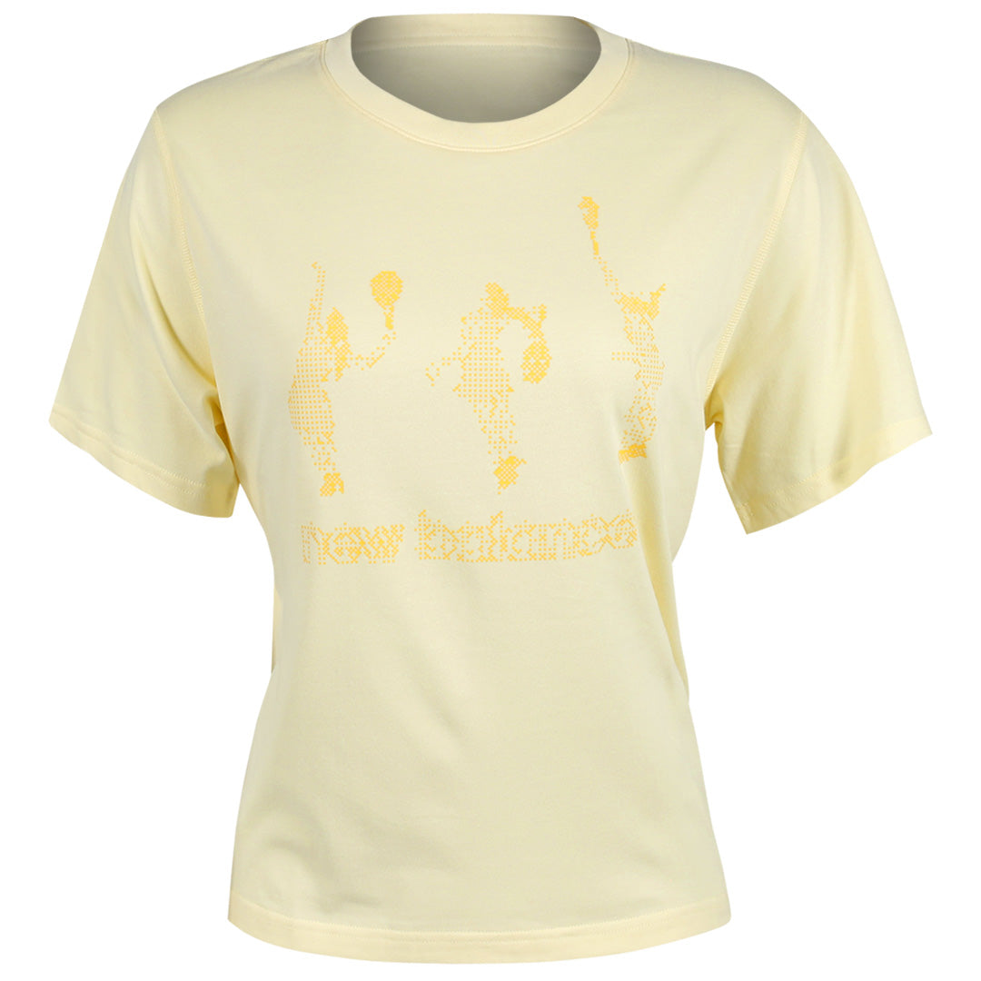 New Balance Women's Tournament Practice NYC Graphic Tee - Dawn Glow