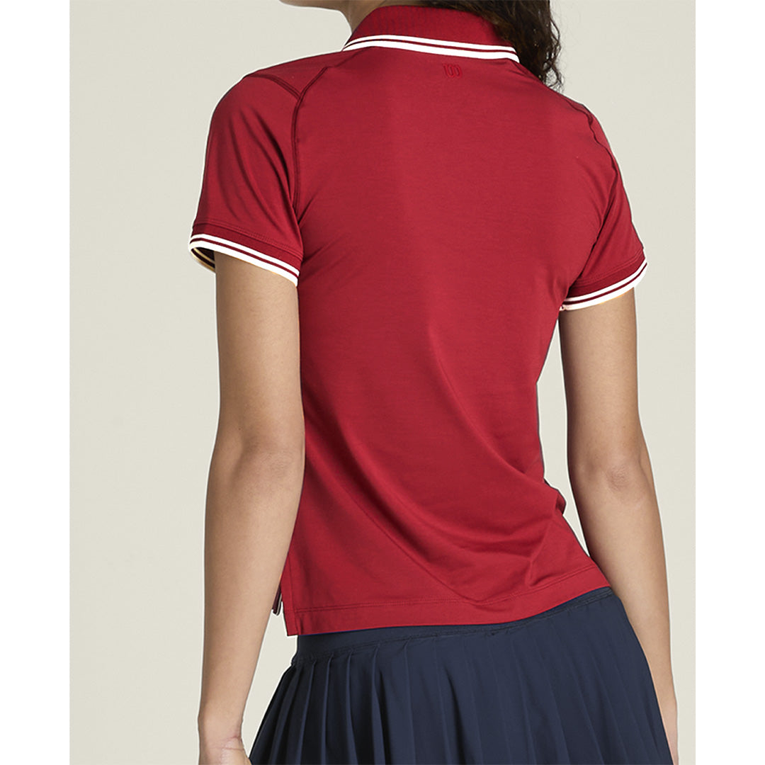 Wilson Women's Club Polo - Cranberry