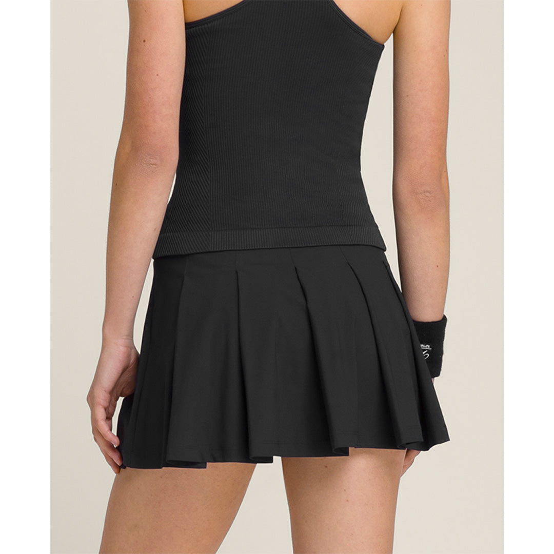 Wilson Women's Classic Pleated Mini Skort - Black