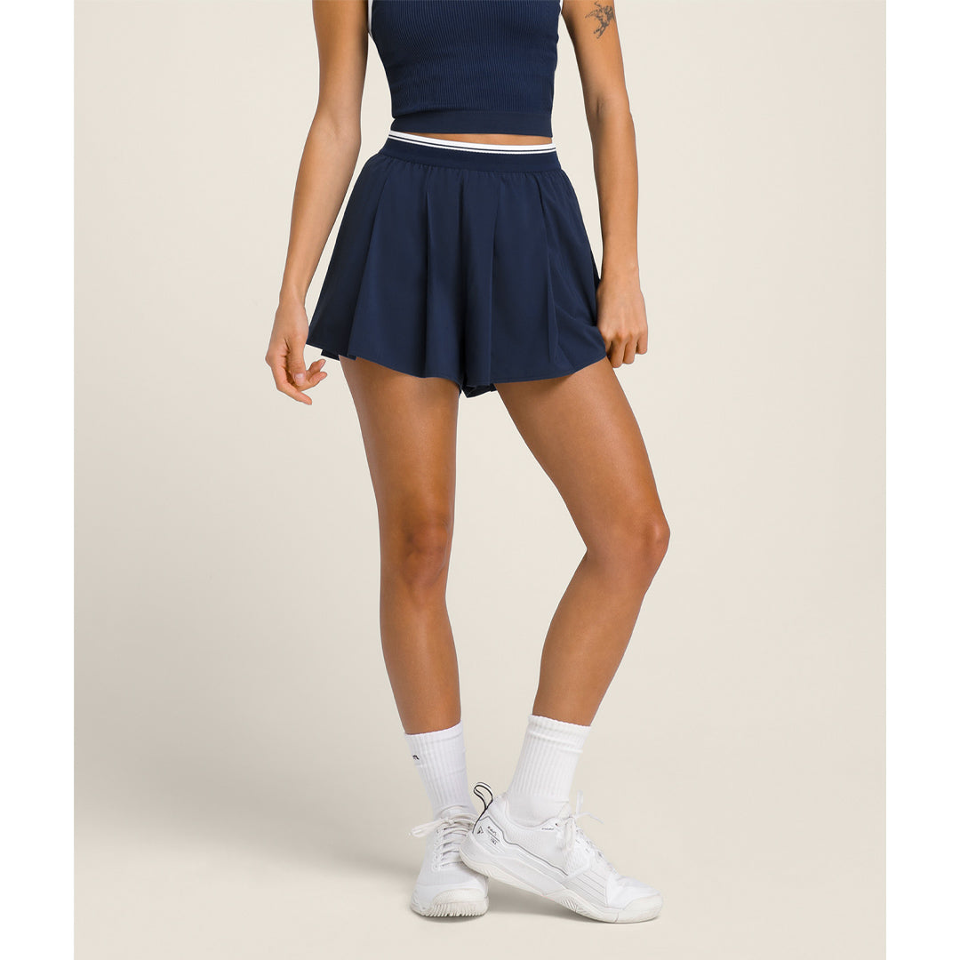 Wilson Women's Velocity Pleated Lined Skort - Navy