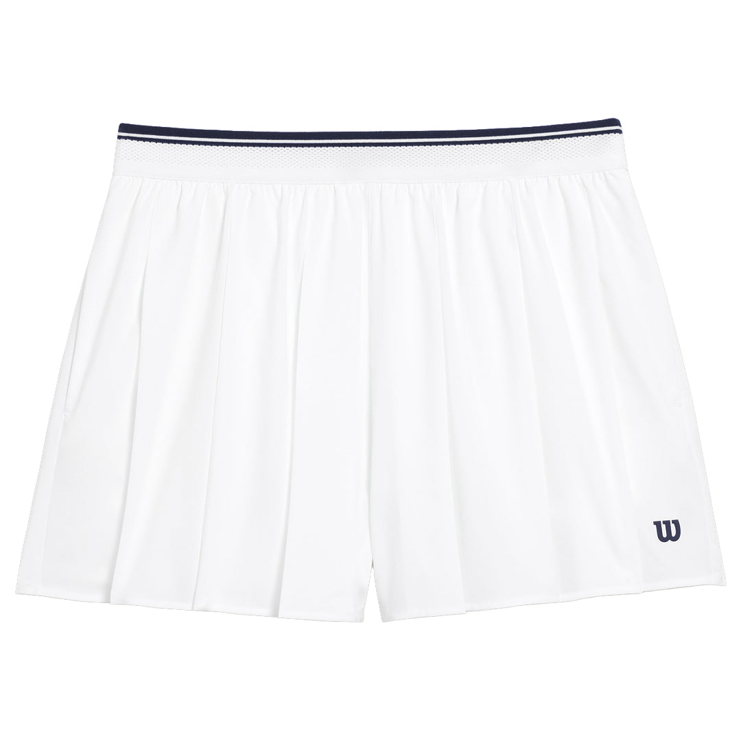 Wilson Women's Velocity Pleated Lined Skort - Bright White