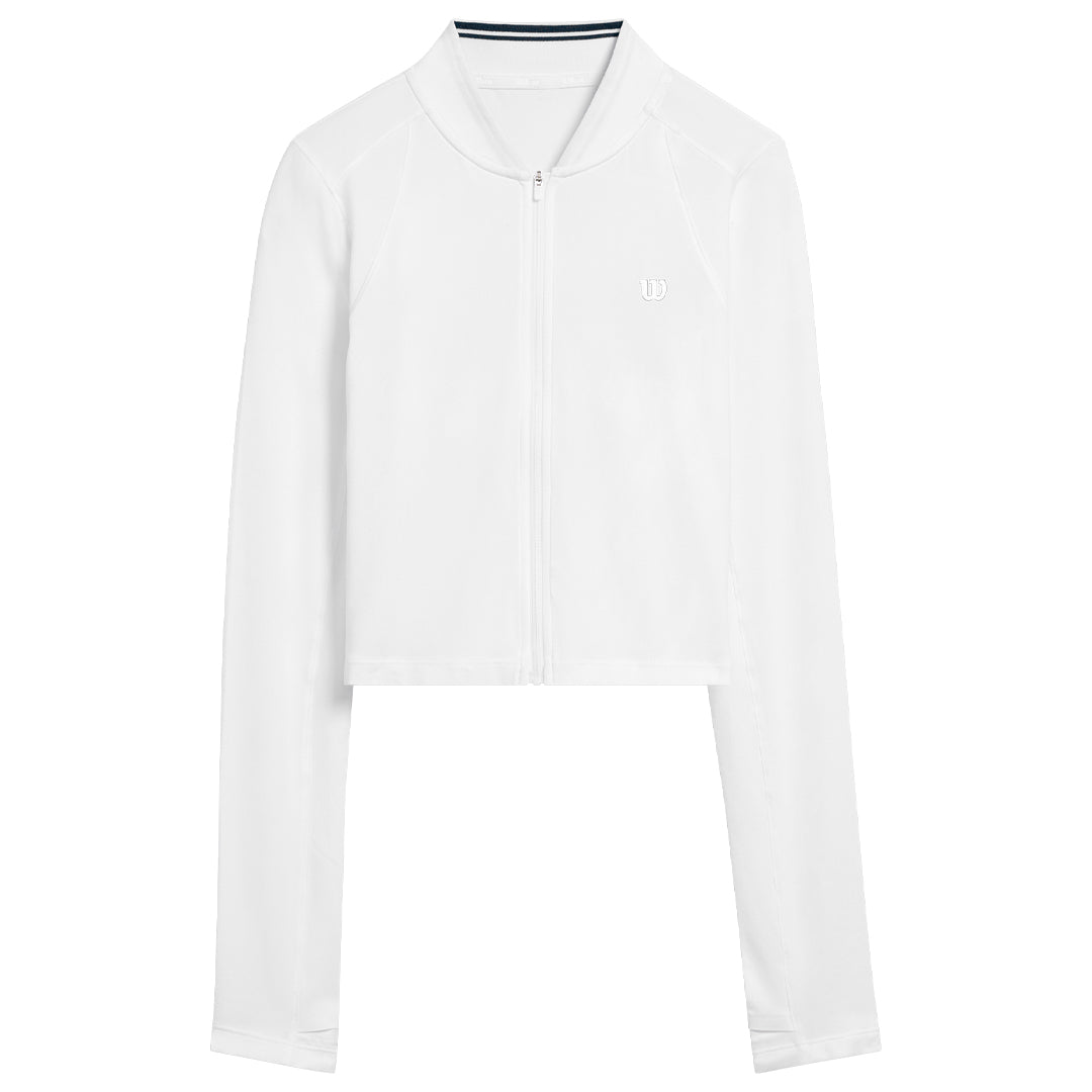 Wilson Women's All Day Full Zip Long Sleeve - White
