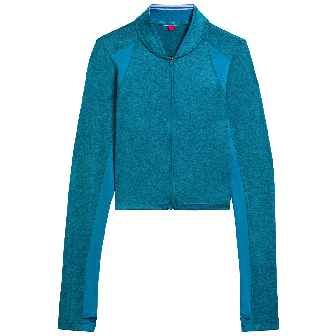 Wilson Women's All Day Full Zip Long Sleeve- Lyons Blue