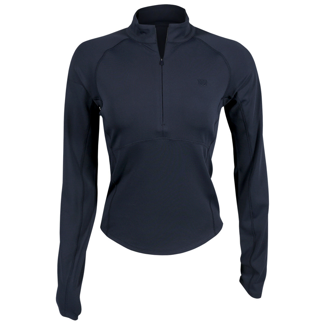 Wilson Women's Baseline 1/2 Zip Long Sleeve - Classic Navy