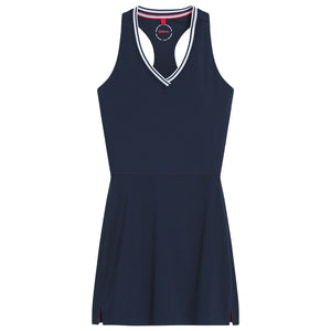 Wilson Women's Tiebreaker Dress - Navy/White