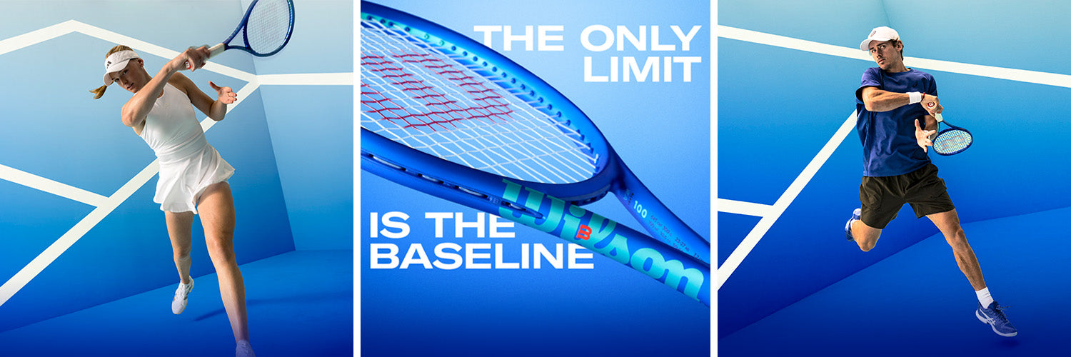 Experience the explosive power and added shot-shaping abilities of the all-new Wilson Ultra tennis racquet. Designed with targeted flex adjustments for increased power potential, spin generation and pocketing, Ultra unlocks a wider range of shots for hard hitters.