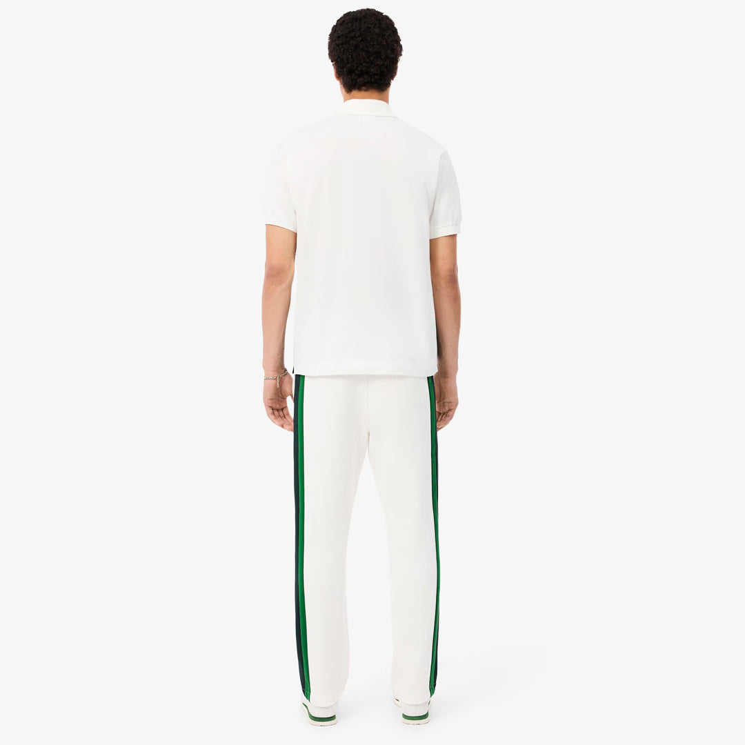 Lacoste Men's Colour Block Sweat Pants - Flour/Sinople