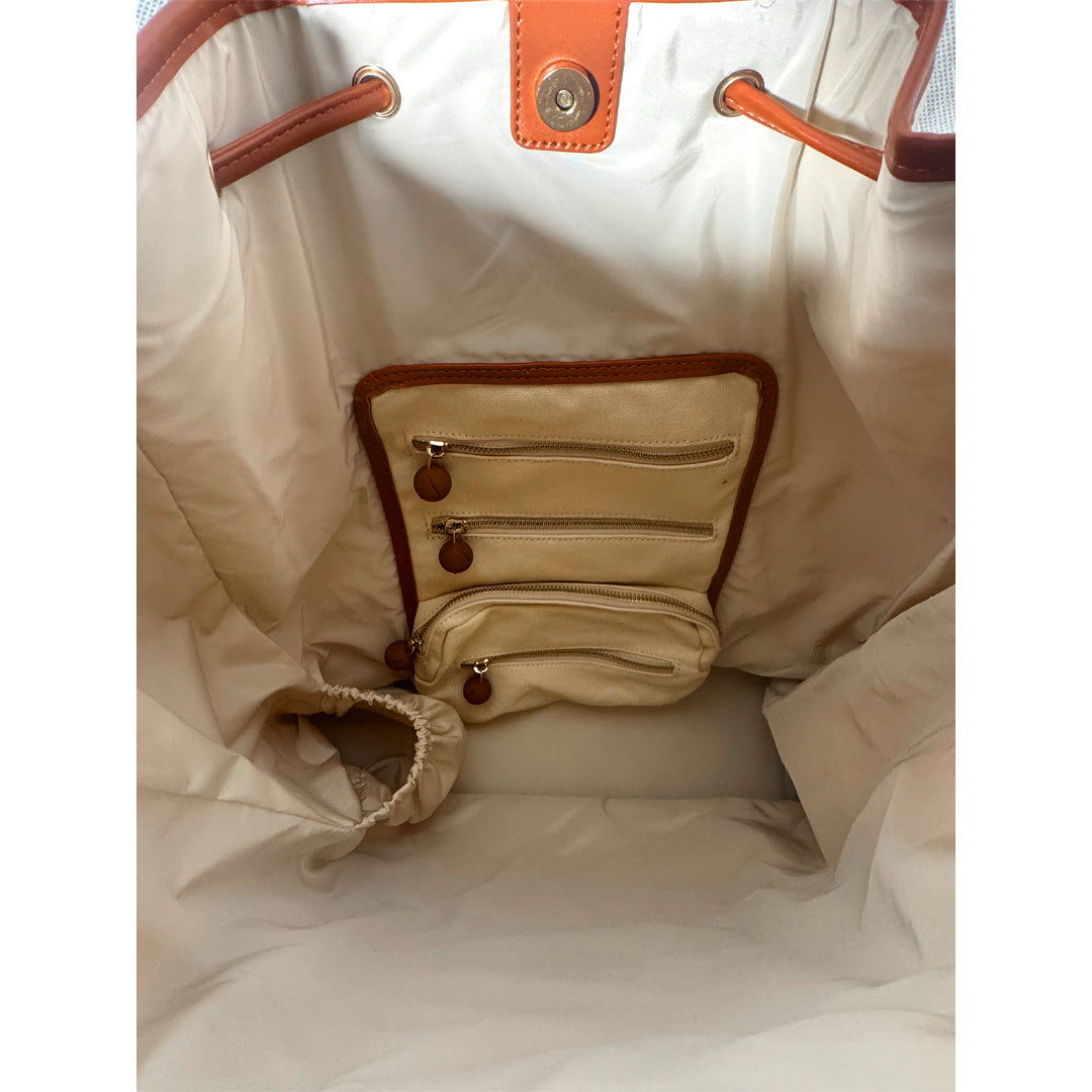 Insolette Diana Backpack - Cream/Brown