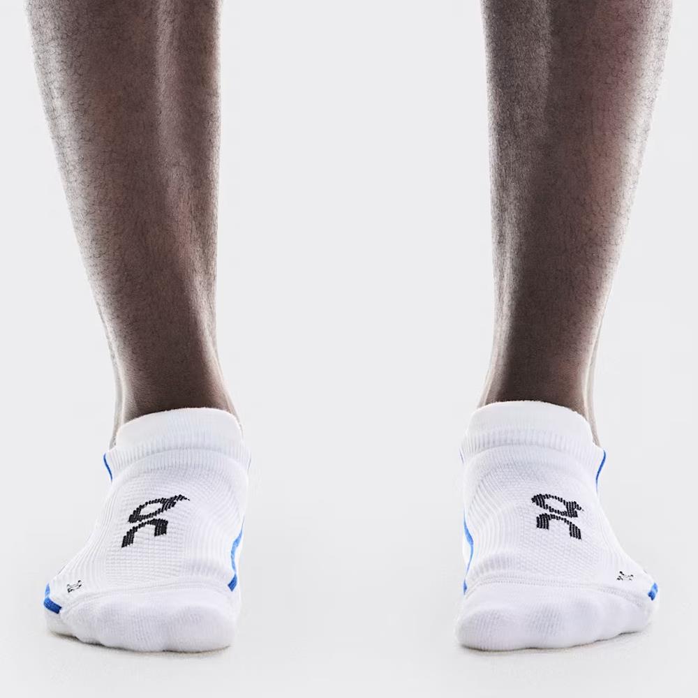 On Court Low Socks 1 Pack - White/Indigo