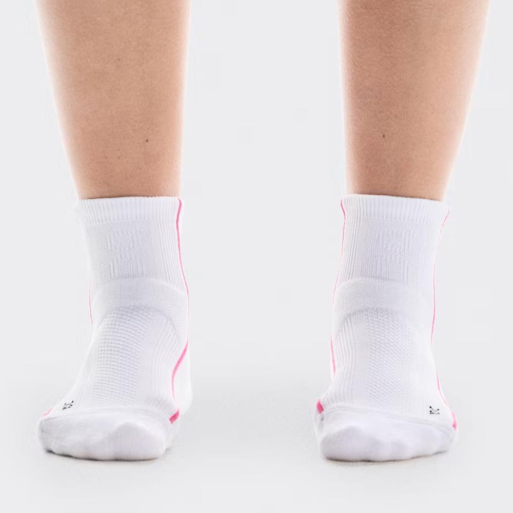 On Court Mid 1 Pack Socks - White/Pink