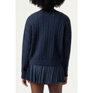 Fila Women's Baseline Chunky V-Neck Sweater - Fila Navy