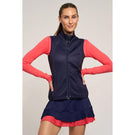 Lija Women's Holiday Wind Vest - Eggplant
