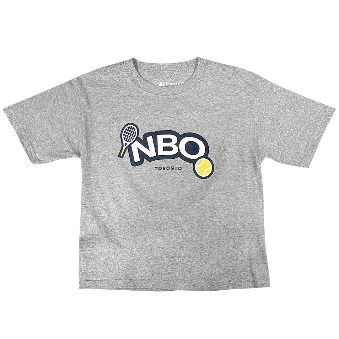 NBO Toronto Junior Racquet & Ball Tee - Grey