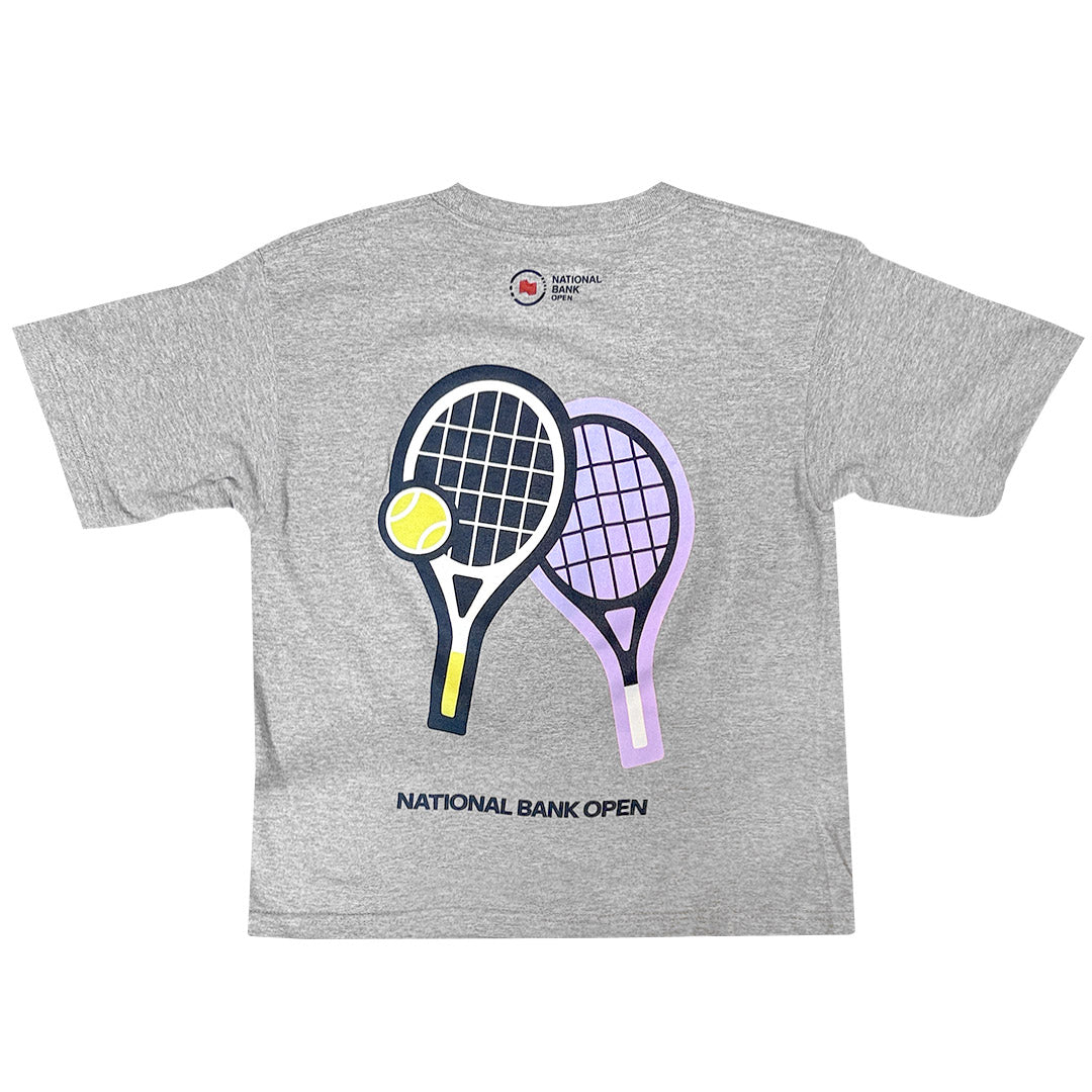 NBO Toronto Junior Racquet & Ball Tee - Grey