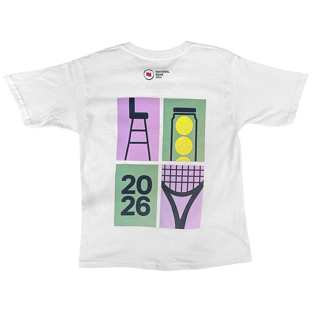 NBO Toronto Junior Four Square Tee - White